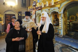 Патриарх, о. Алексий, матушка Людмила